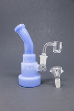 6" Baby Blue Shower Bend Dab Rig