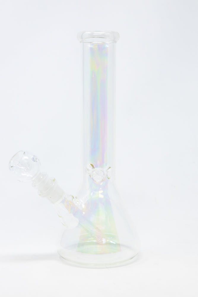 10" Iridescent Beaker Bong w/ Ice Catcher