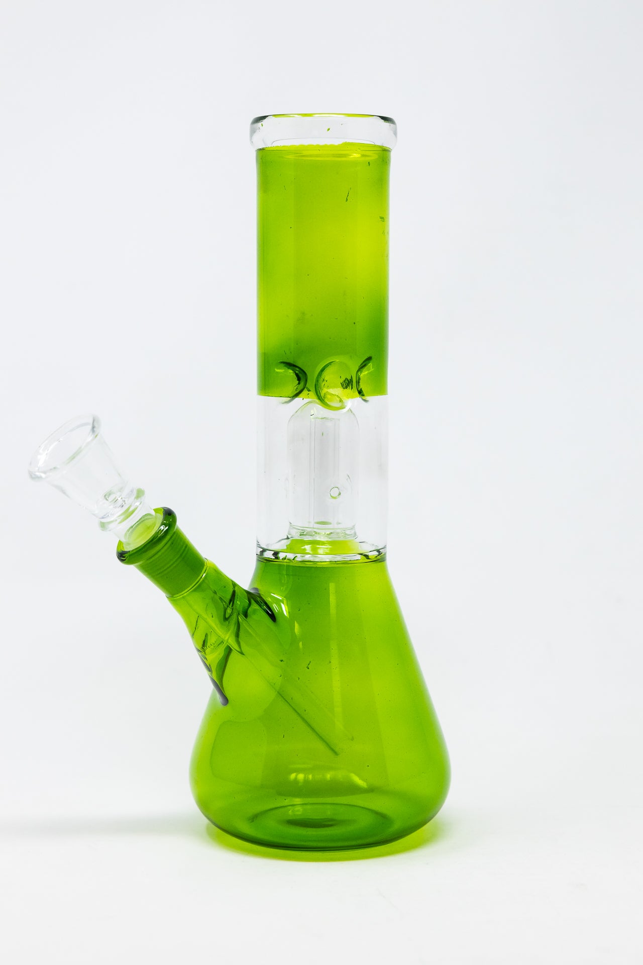 8" Army Green Beaker Base Bong w/ Ice Catcher and Percolator