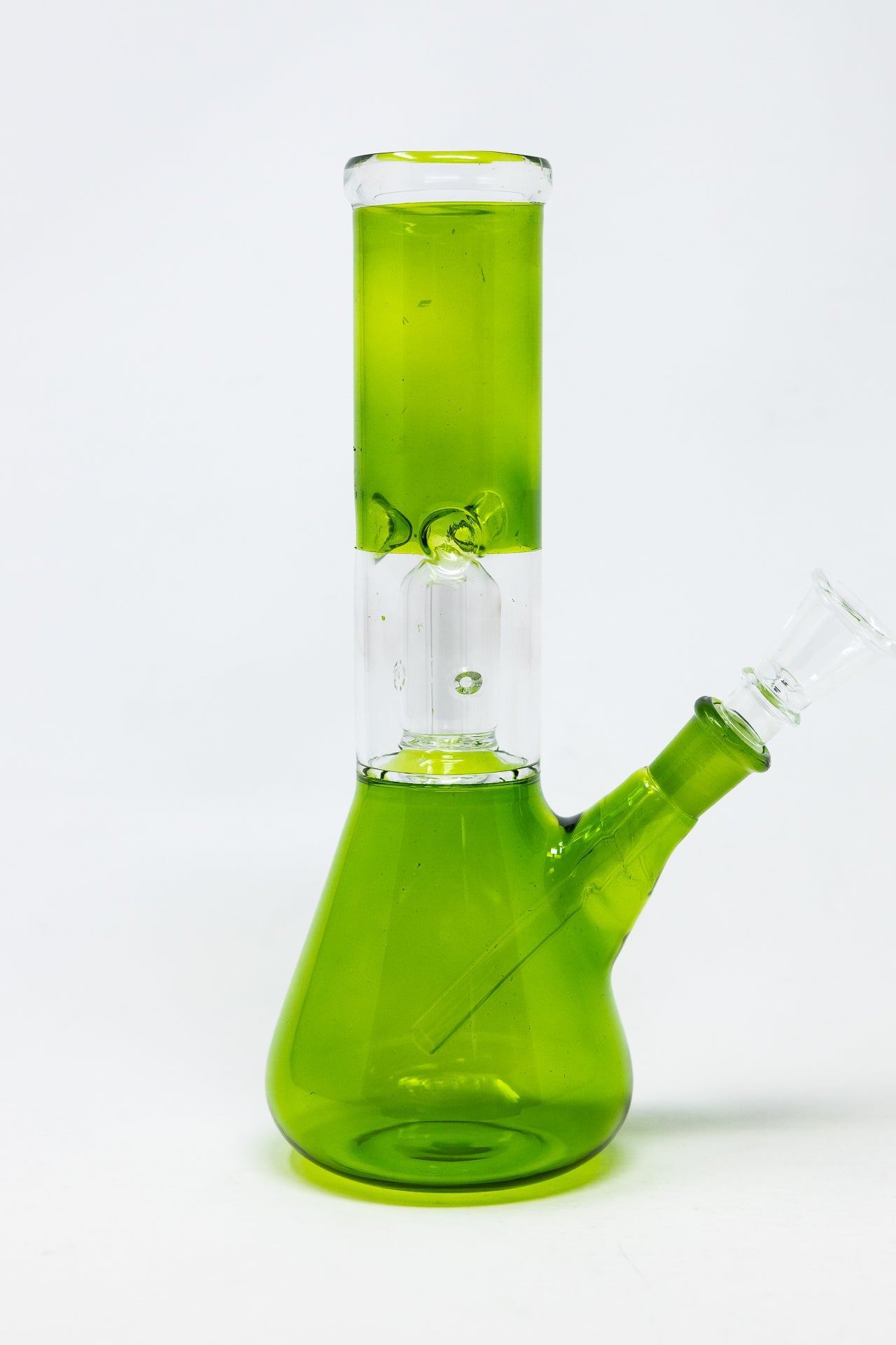 8" Army Green Beaker Base Bong w/ Ice Catcher and Percolator