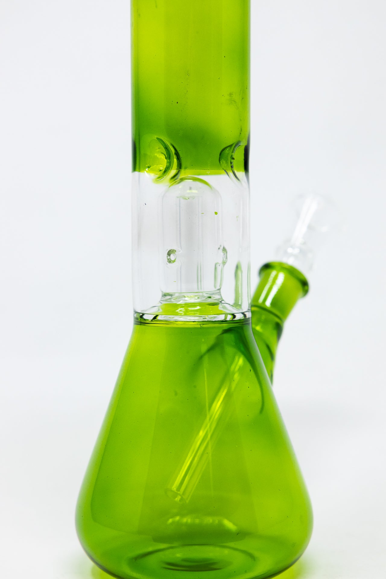 8" Army Green Beaker Base Bong w/ Ice Catcher and Percolator