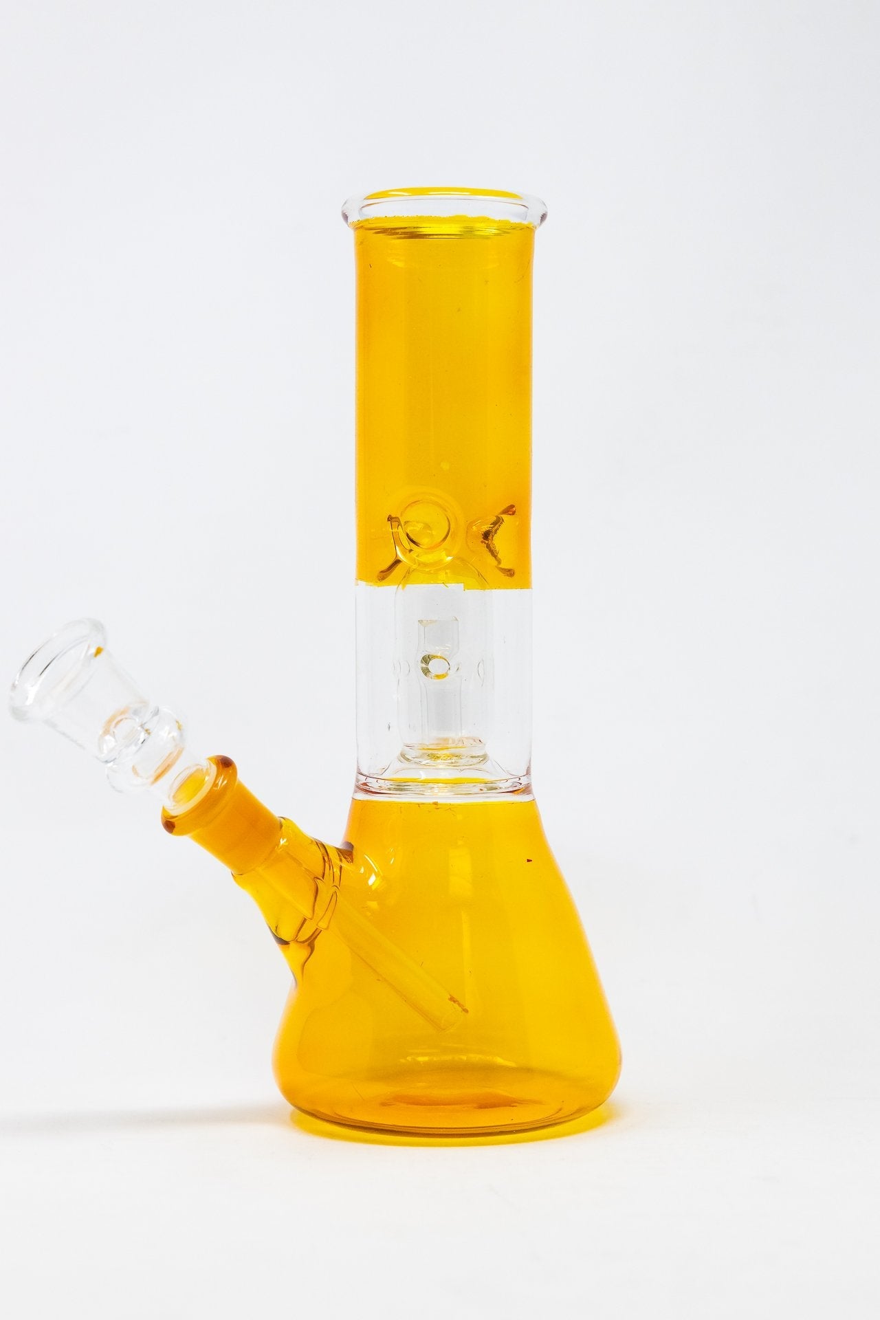 8" Gold Beaker Base Bong w/ Ice Catcher and Percolator
