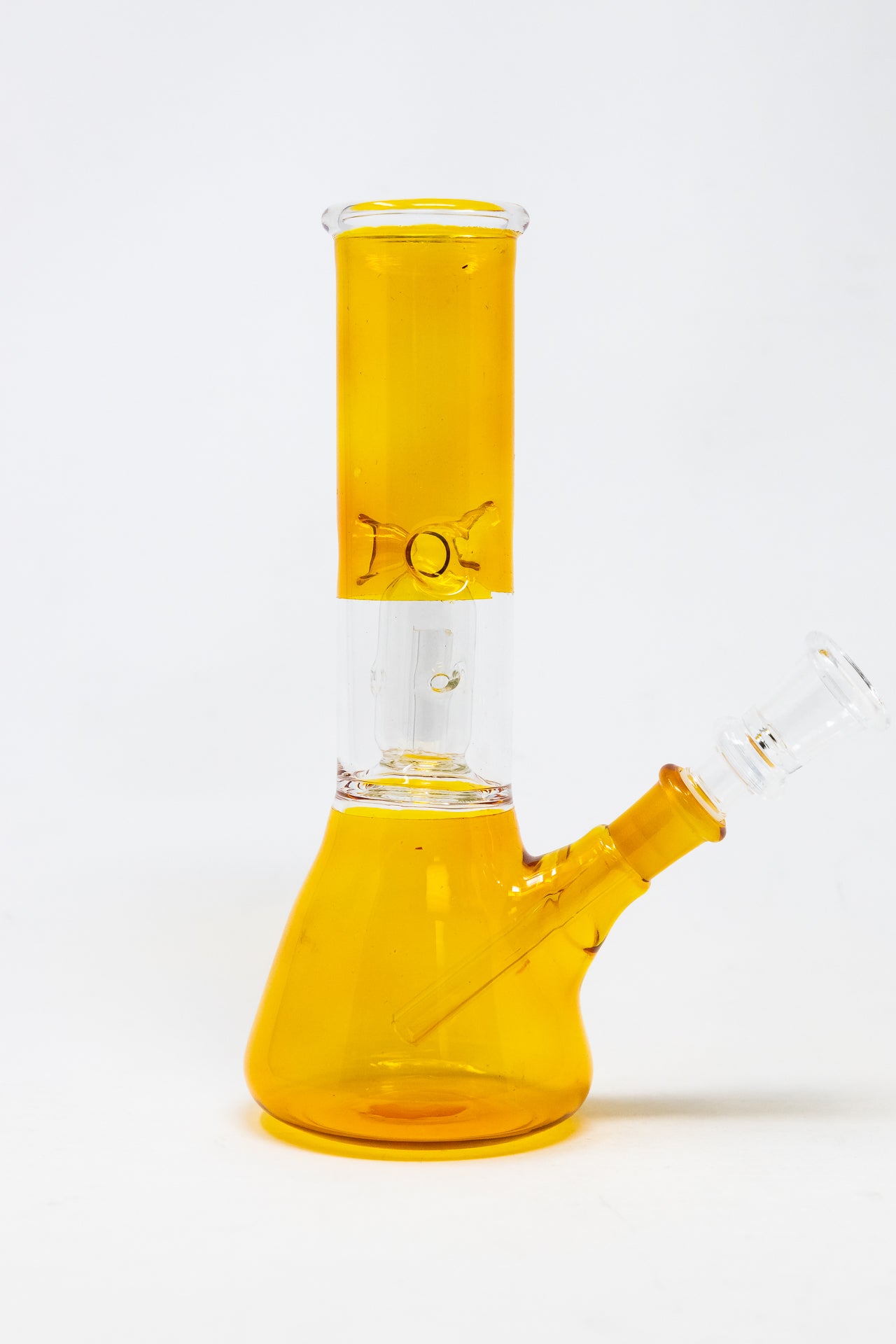 8" Gold Beaker Base Bong w/ Ice Catcher and Percolator
