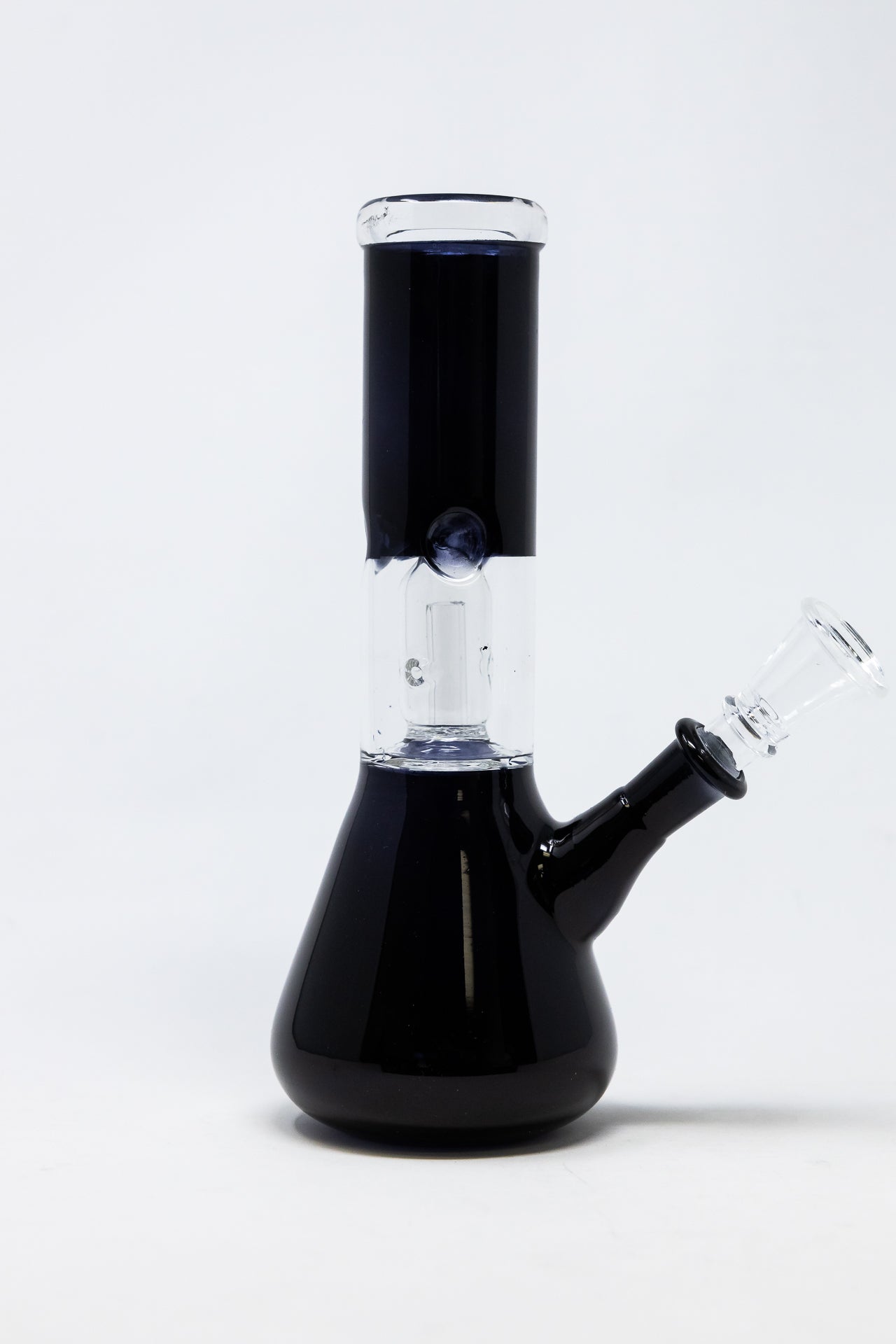 8" Black Beaker Base Bong w/ Ice Catcher and Percolator