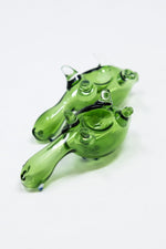 3" Green Turtle Glass Pipe