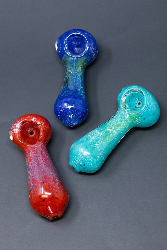 4.5" Thick Deep Bowl Handpipe w/ Carb Hole