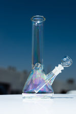 10" Iridescent Beaker Bong w/ Ice Catcher