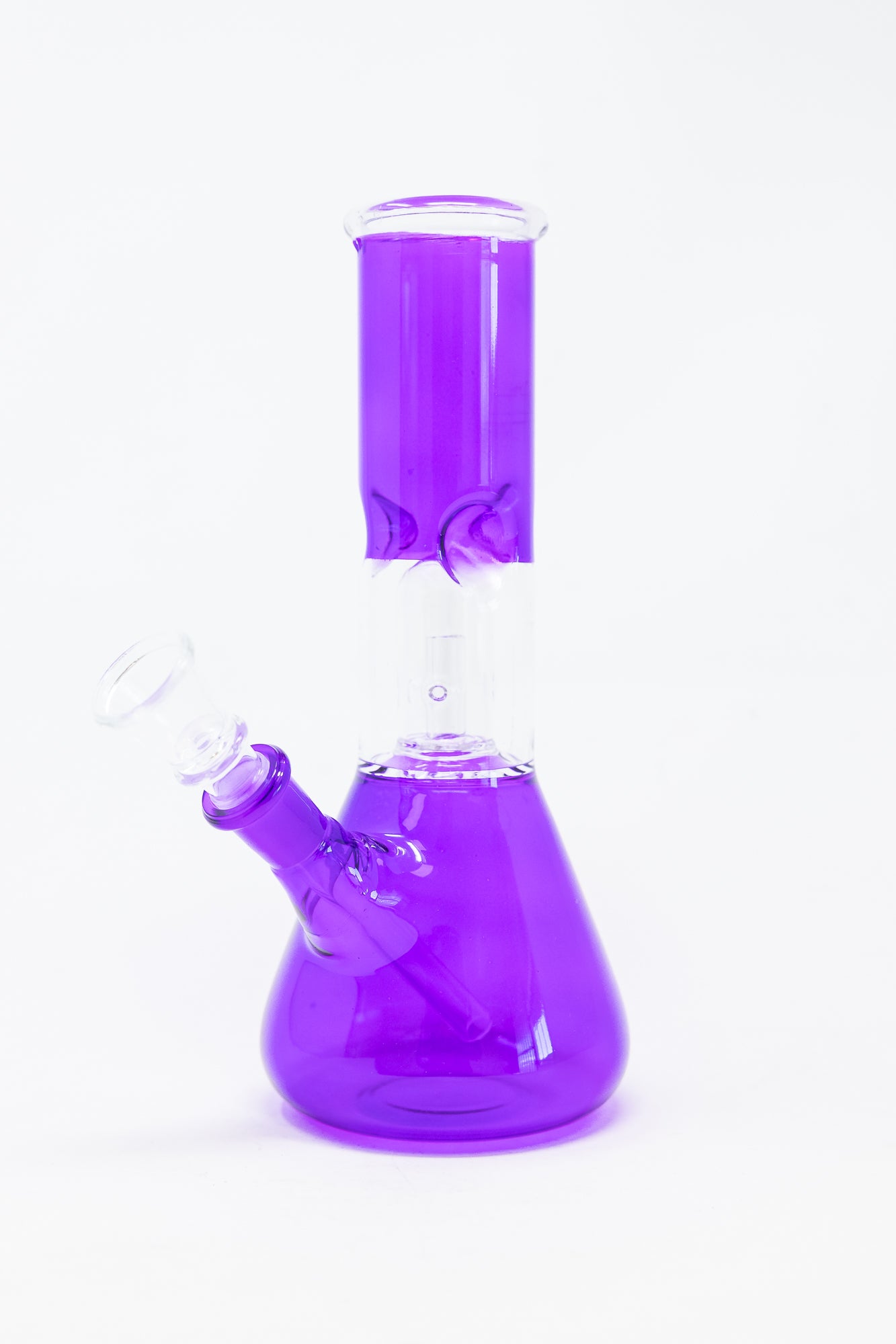 8" Purple Single Percolator Bong w/ Ice Catcher