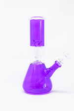 8" Purple Single Percolator Bong w/ Ice Catcher