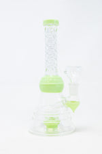 8" Slime Green Twisted Neck Bong
