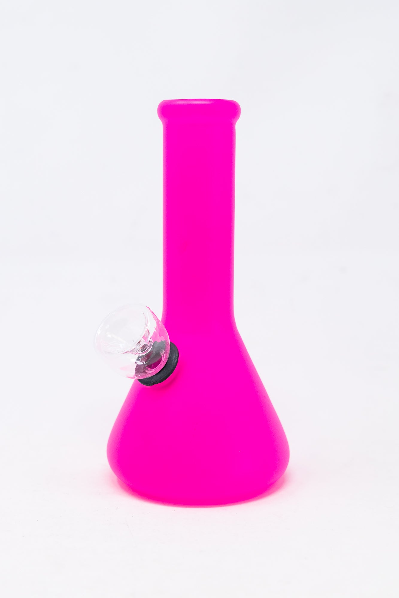 6” Frosted Pink Beaker Bong
