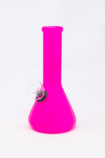 6” Frosted Pink Beaker Bong