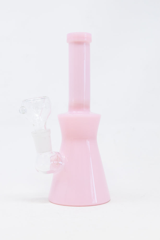 6" Slime Pink Straight Neck Bong