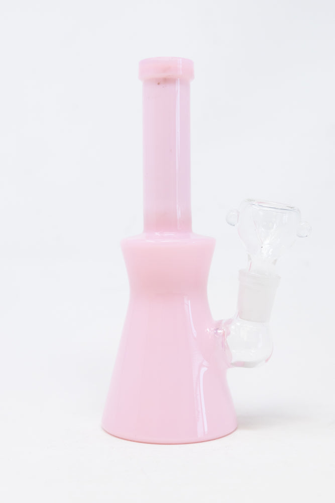 6" Slime Pink Straight Neck Bong