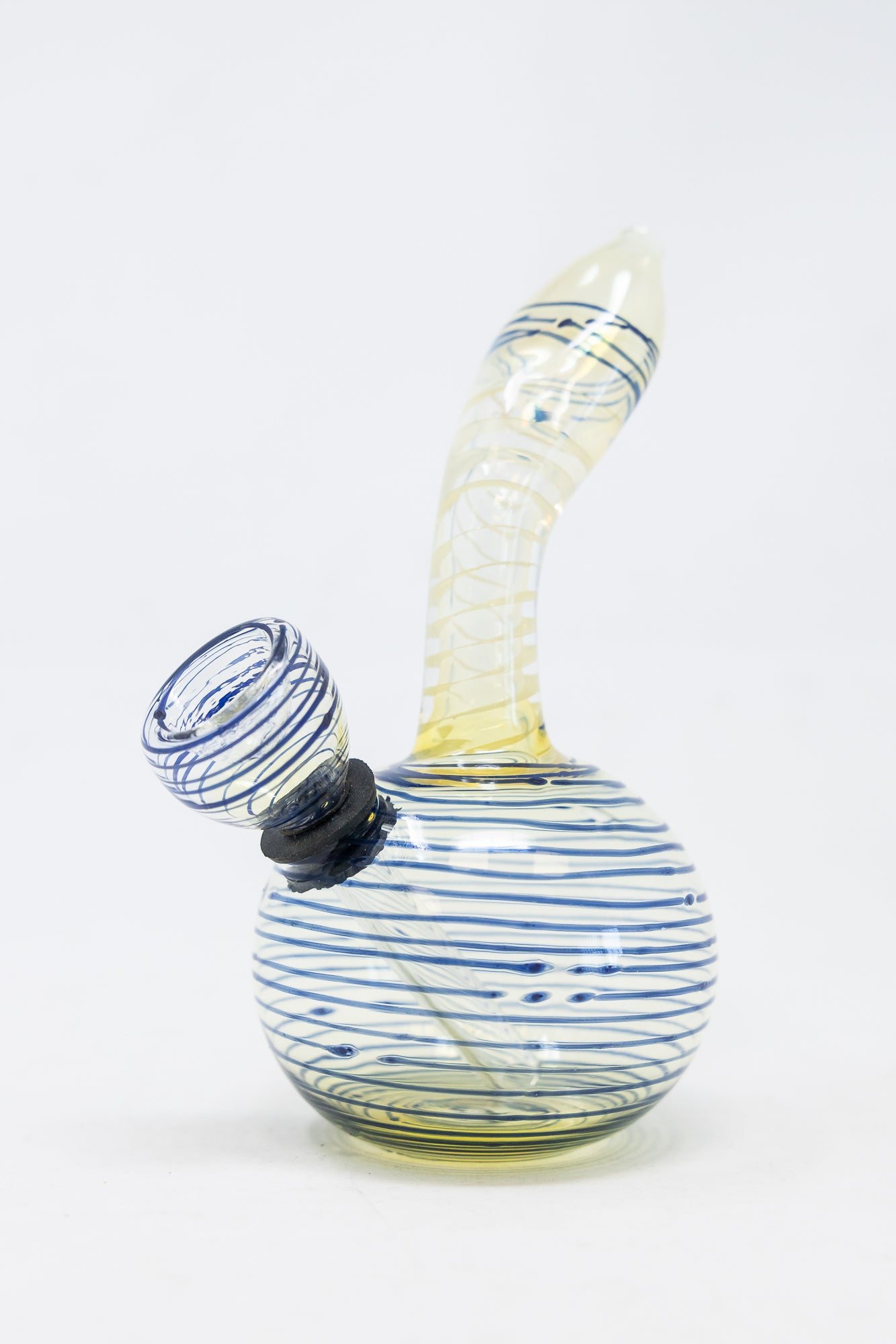 5" Mini Blue Swirl Spiral Mini Bong