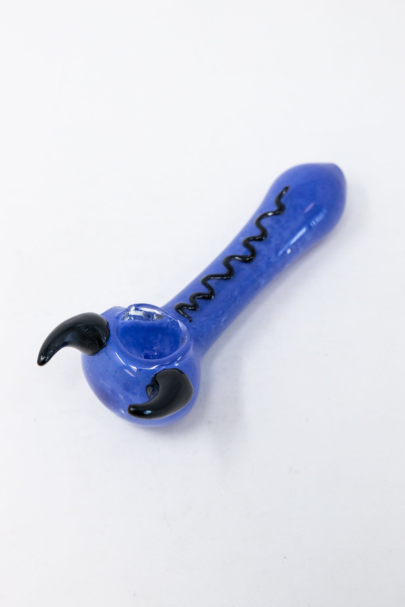 5" Blue/Purple Devil Hand Pipe StonedGenie.com