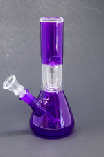 8" Purple Single Percolator Bong w/ Ice Catcher