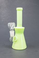 6" Slime Green Straight Neck Bong