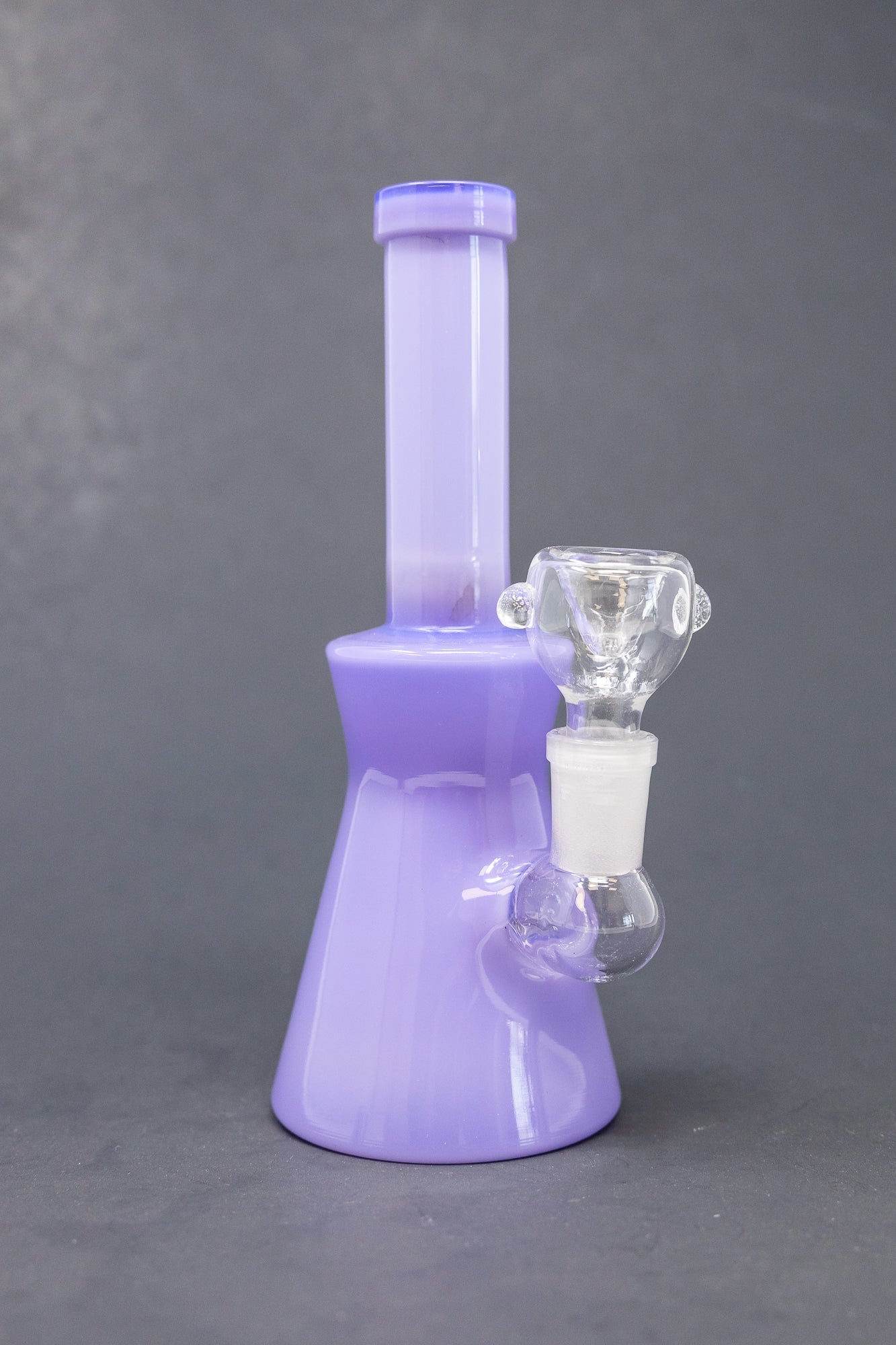 6" Slime Purple Straight Neck Bong