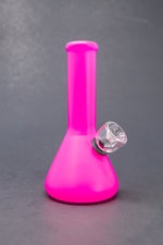 6” Frosted Pink Beaker Bong