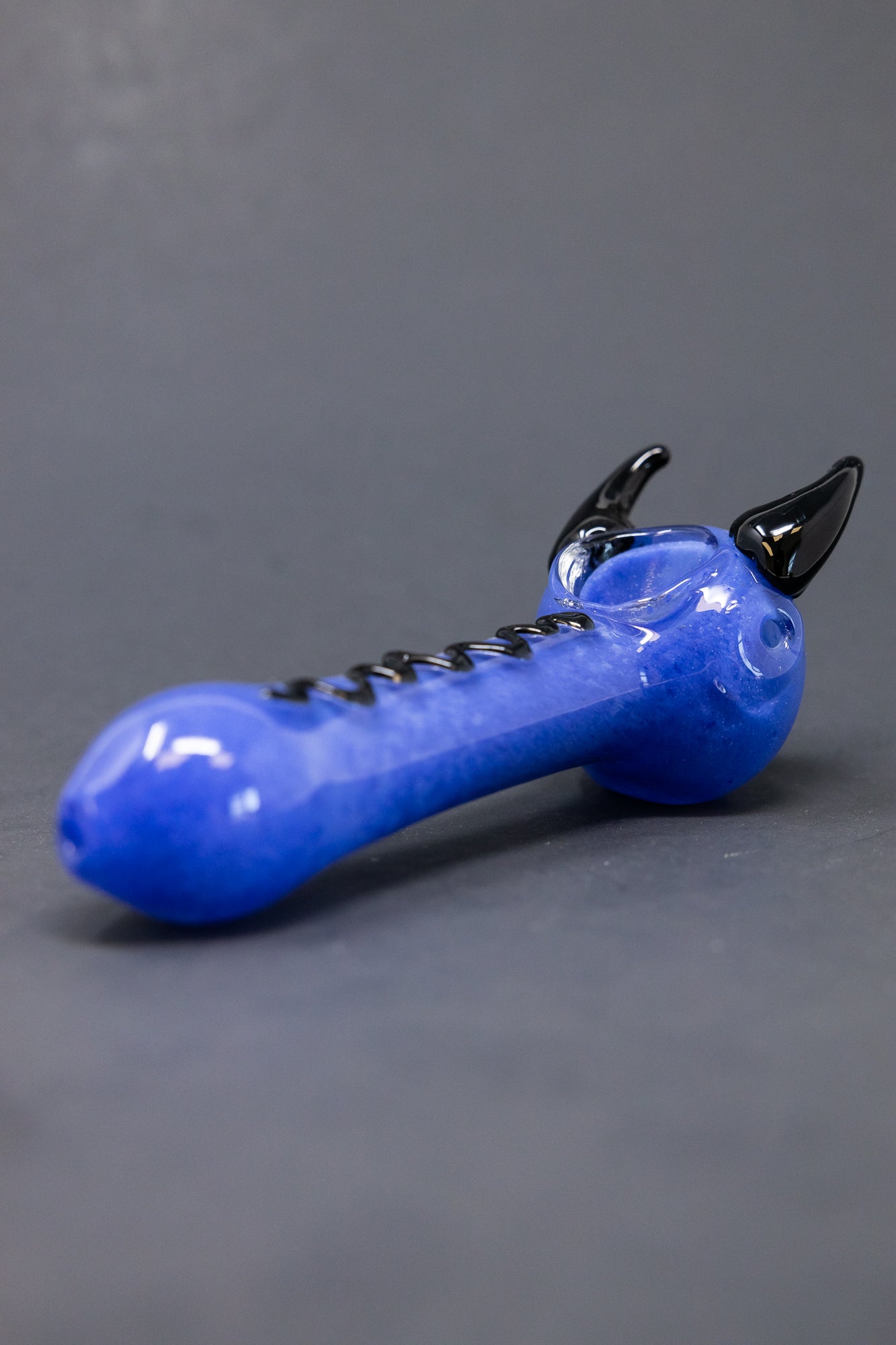 5" Blue/Purple Devil Hand Pipe StonedGenie.com
