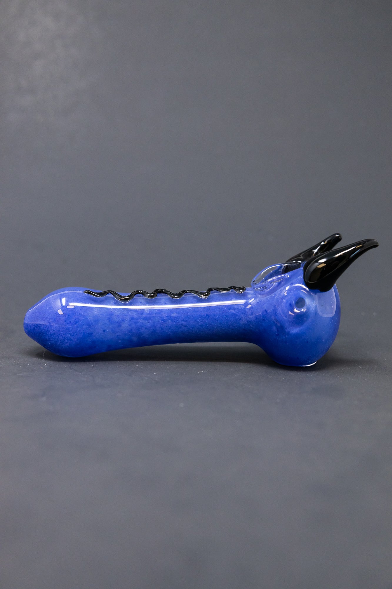 5" Blue/Purple Devil Hand Pipe StonedGenie.com