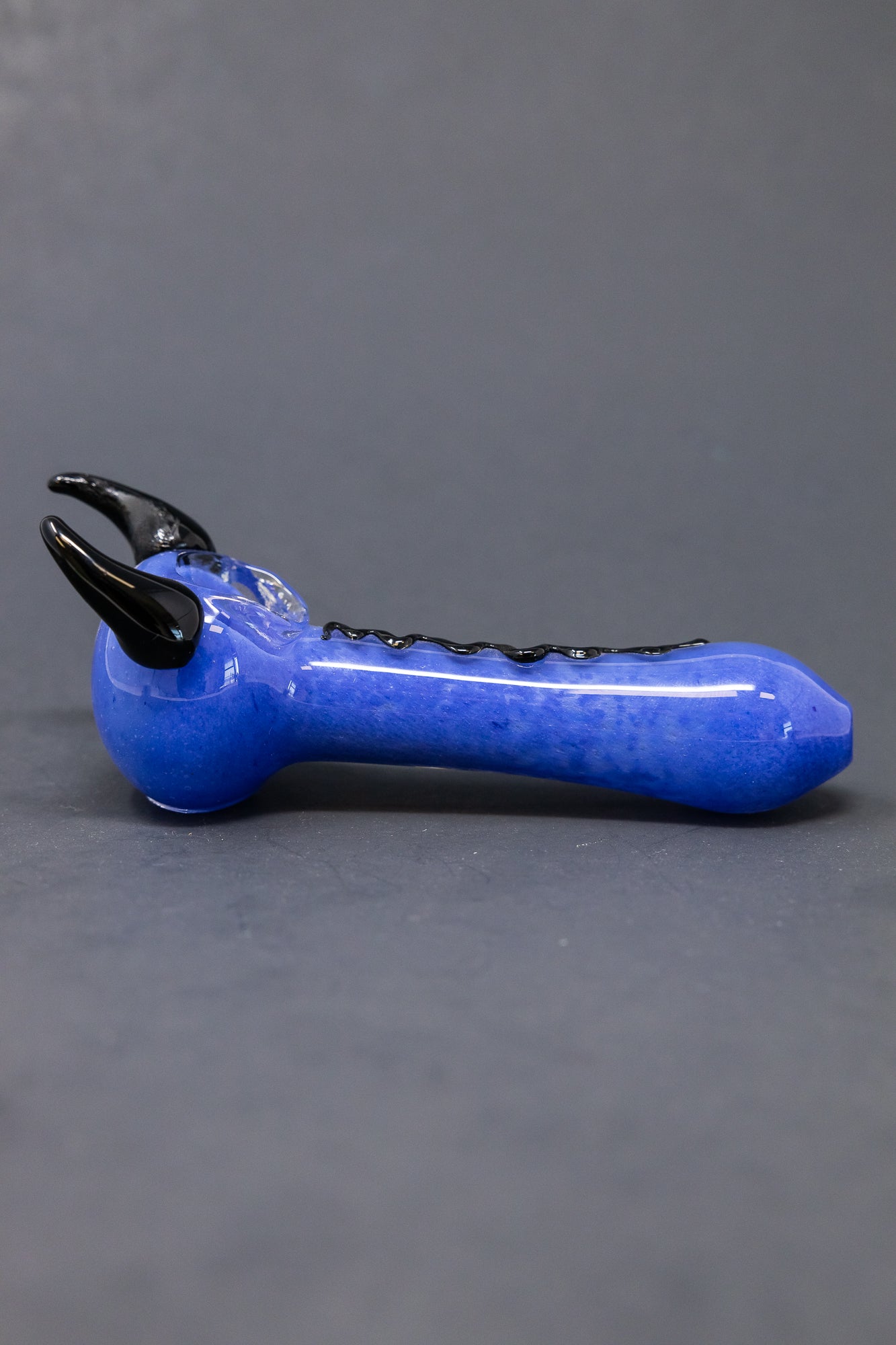 5" Blue/Purple Devil Hand Pipe StonedGenie.com