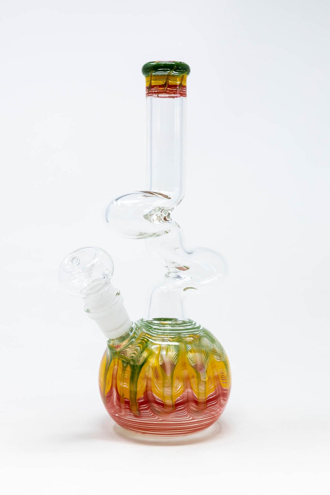 10" Bubble Bottom Rasta Designer Zong