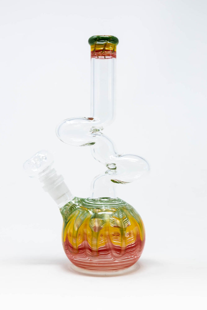10" Bubble Bottom Rasta Designer Zong