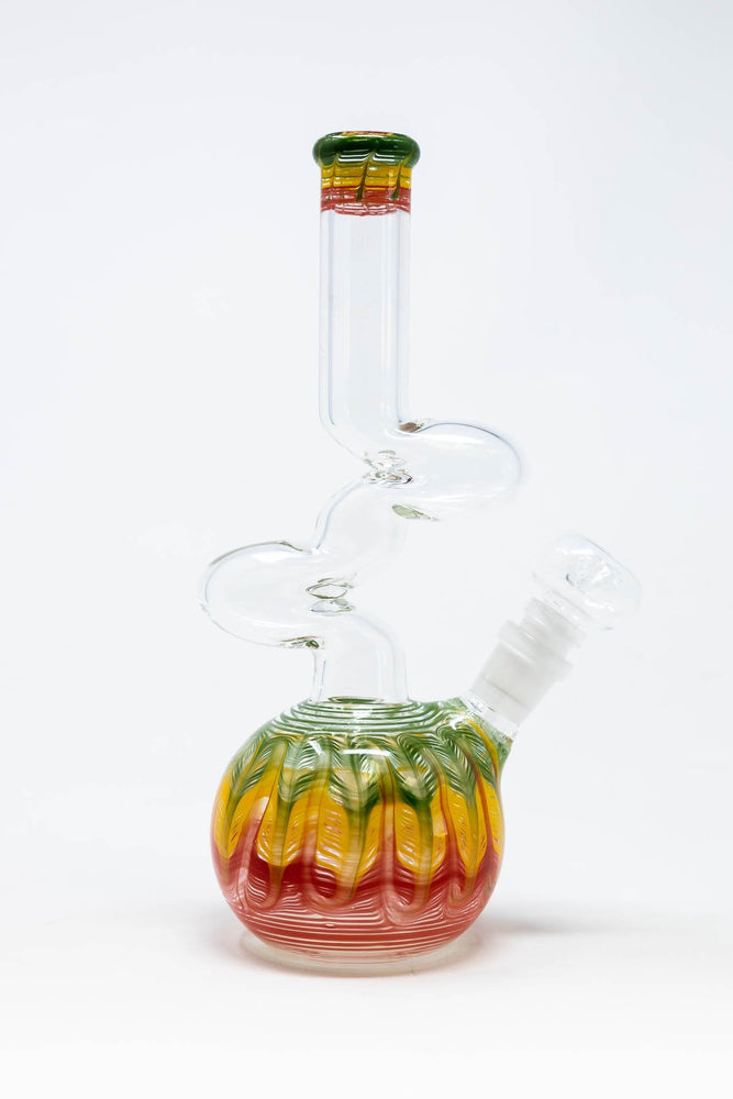 10" Bubble Bottom Rasta Designer Zong