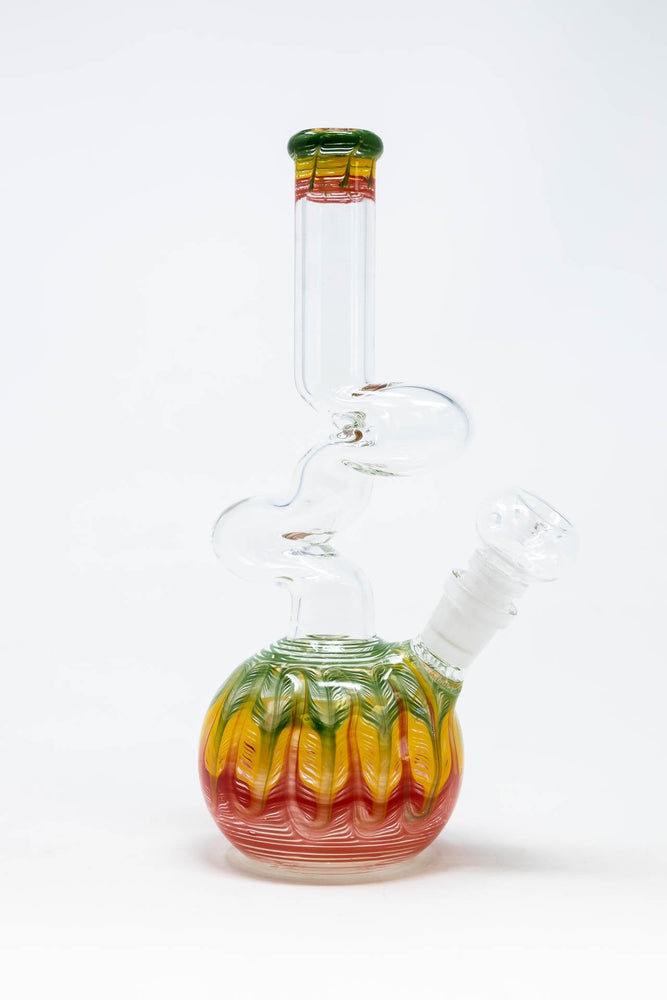 10" Bubble Bottom Rasta Designer Zong