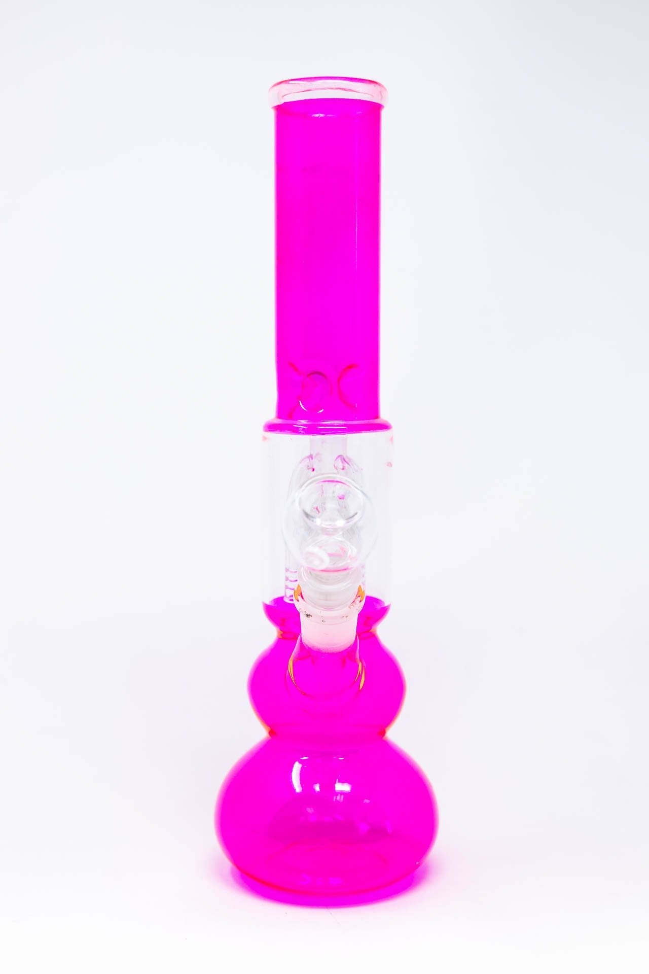 12" Neon Pink Tree Percolator Bong w/ Ice Catcher