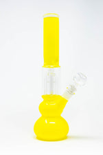 12" Neon Yellow Tree Percolator Bong w/ Ice Catcher