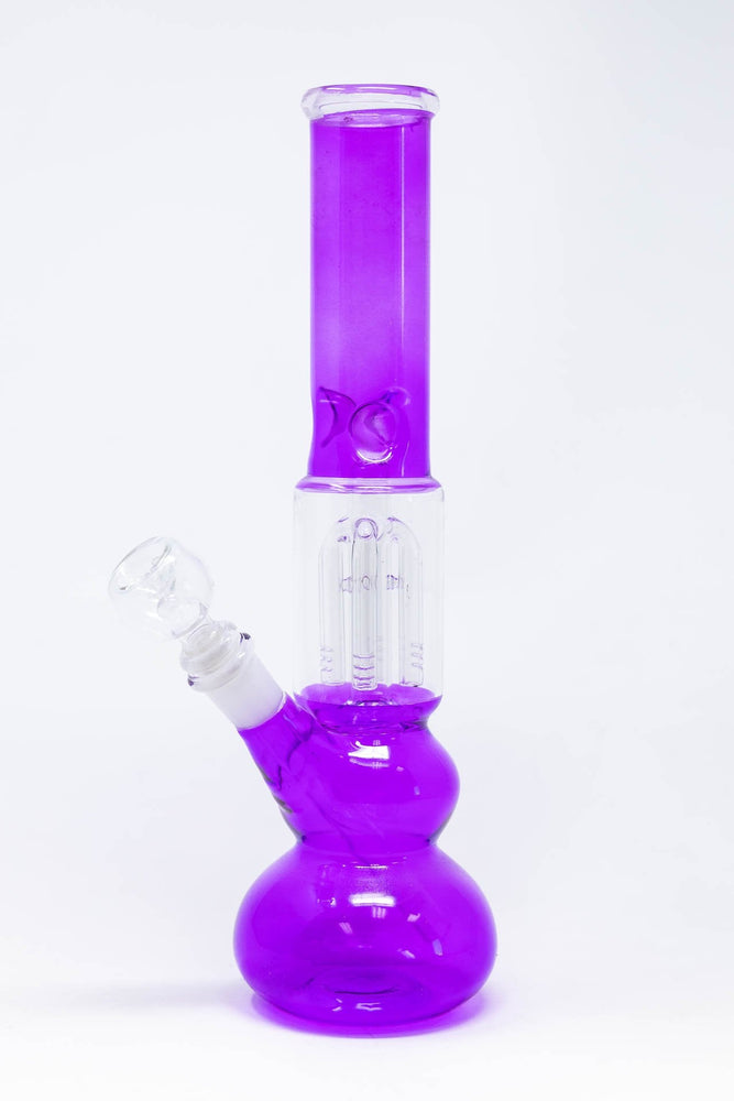 12" Neon Purple Tree Percolator Bong w/ Ice Catcher