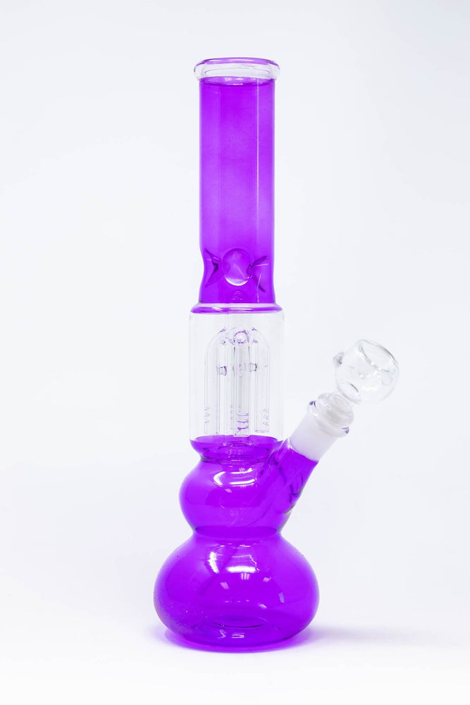 12" Neon Purple Tree Percolator Bong w/ Ice Catcher