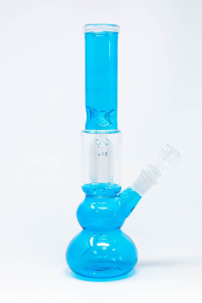 12" Neon Teal Tree Percolator Bong w/ Ice Catcher