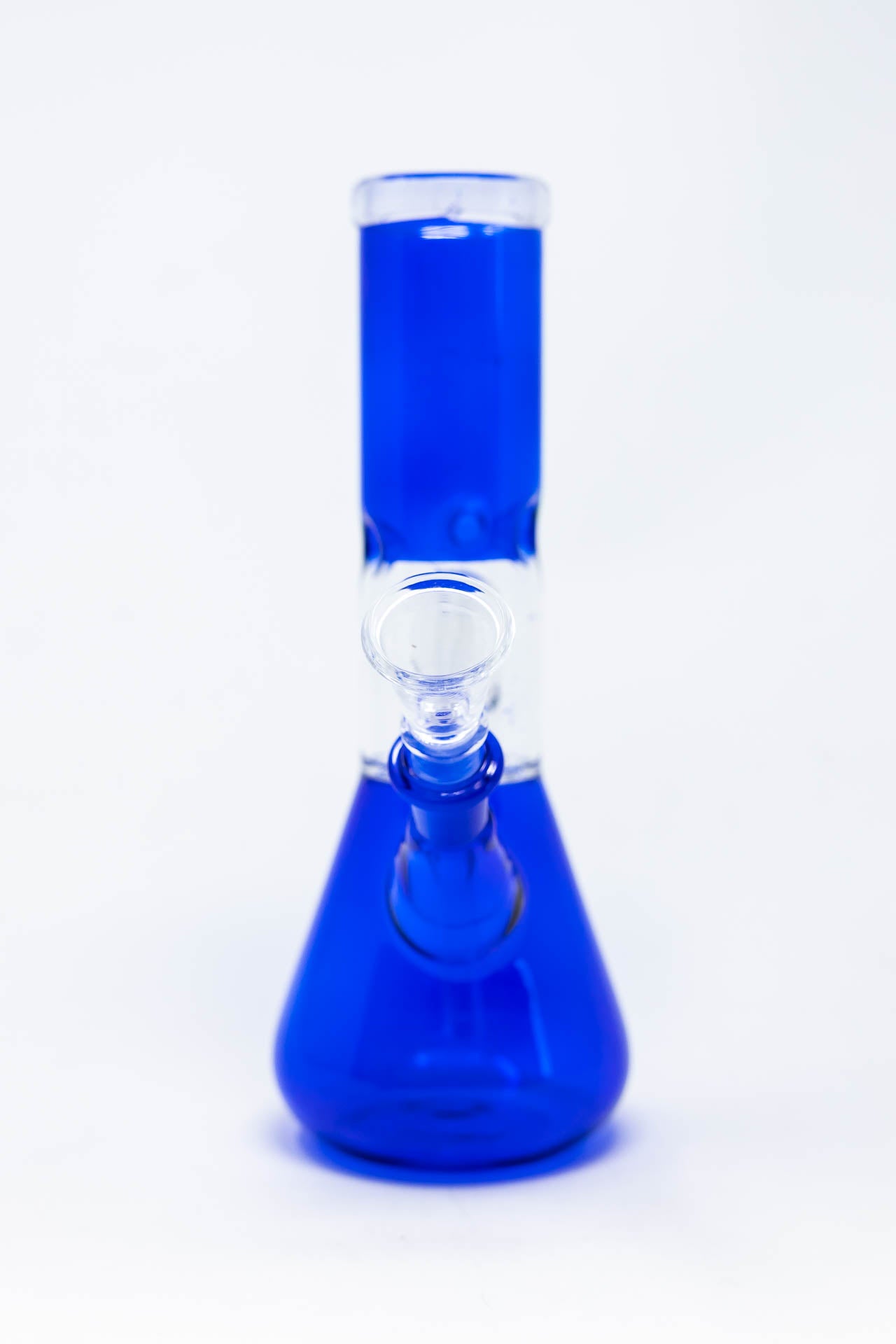 8" Blue Beaker Base Bong w/ Ice Catcher and Percolator