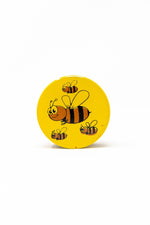 4 pc Magnetic Yellow Bumble Bee Metal Grinder w/ Sharp Teeth