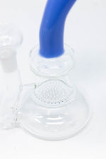 7" Honeycomb Blue Neck Shower Bend Dab Rig