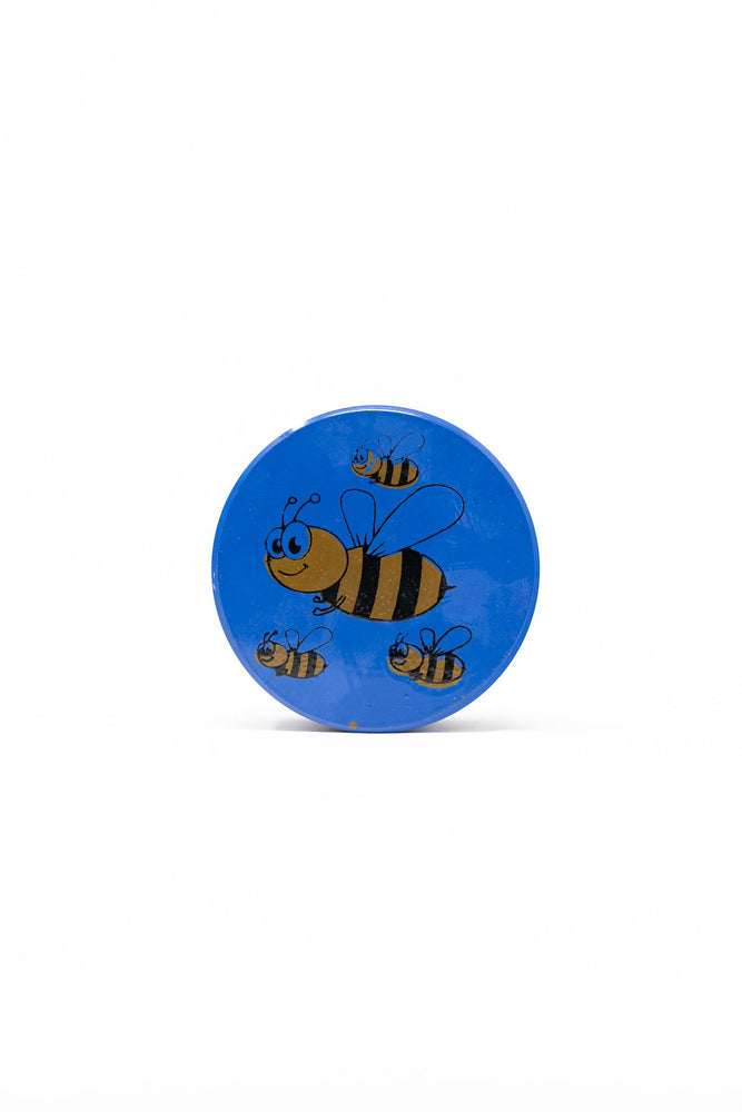 Dark Cyan 4 pc Magnetic Blue Bumble Bee Metal Grinder w/ Sharp Teeth