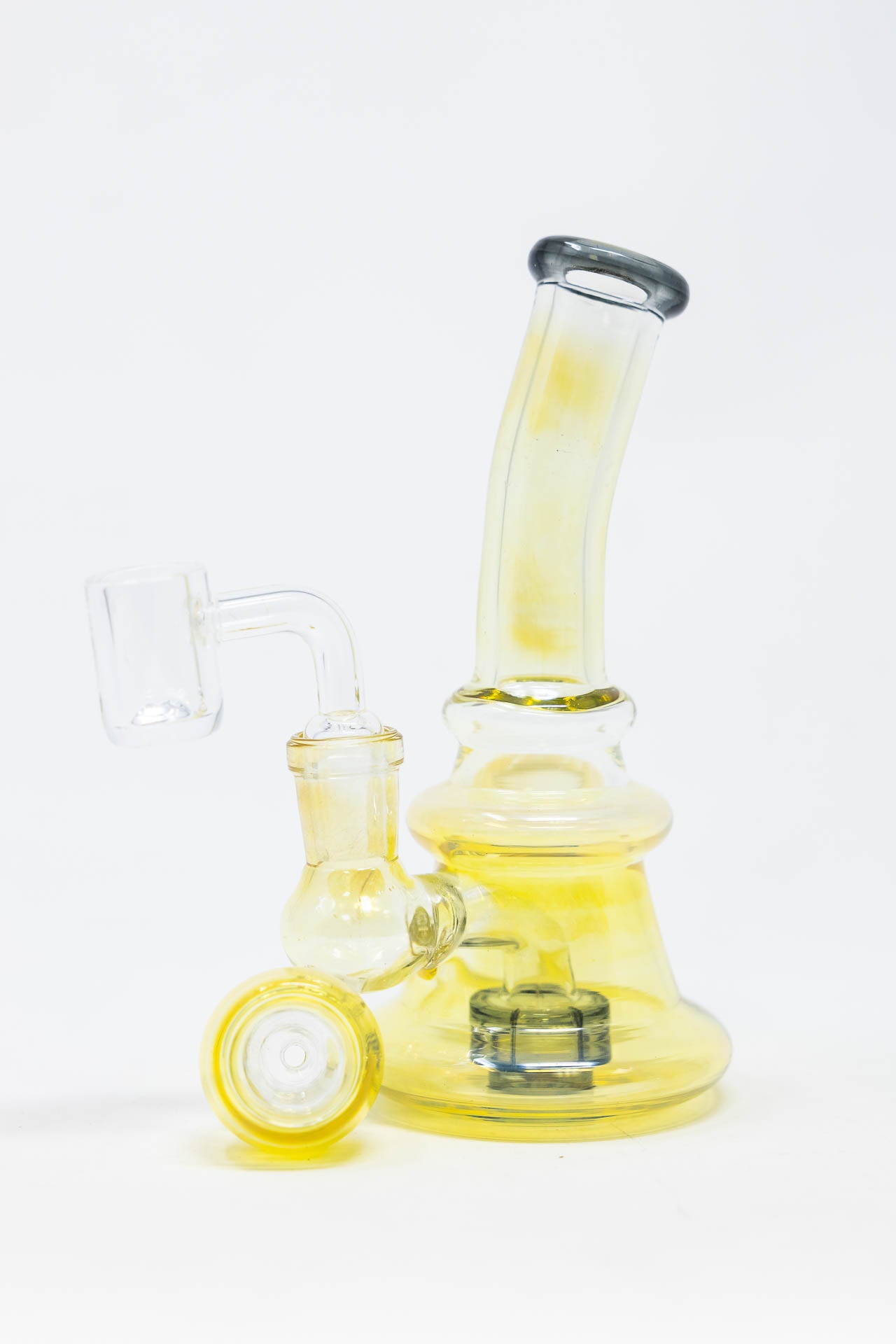 5" Fumed Shower Bend Dab Rig