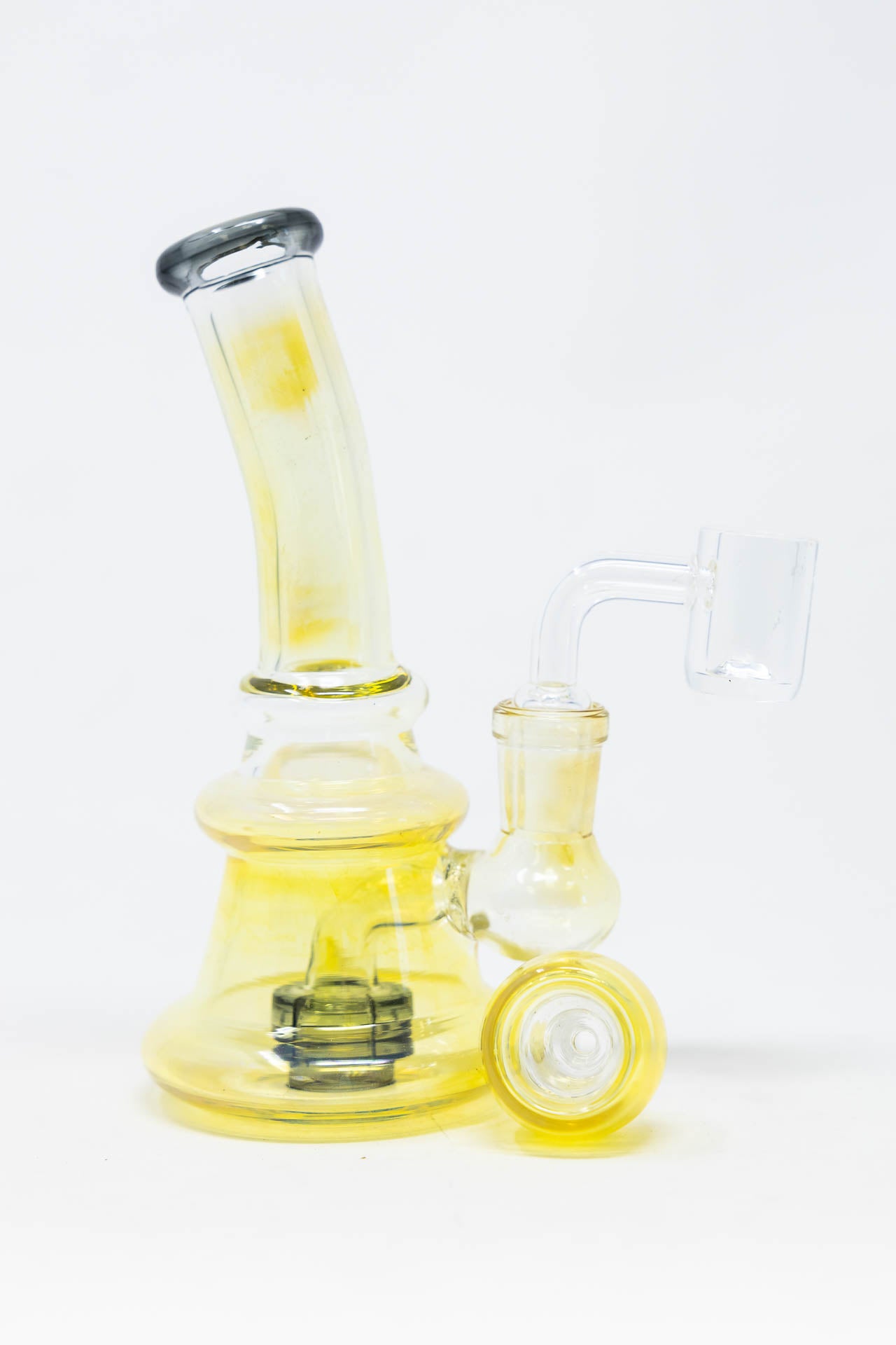 5" Fumed Shower Bend Dab Rig