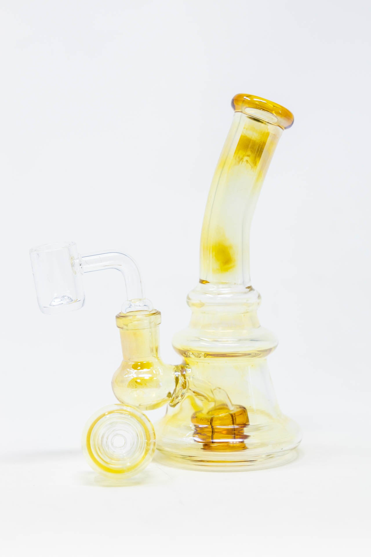5" Fumed Shower Bend Dab Rig