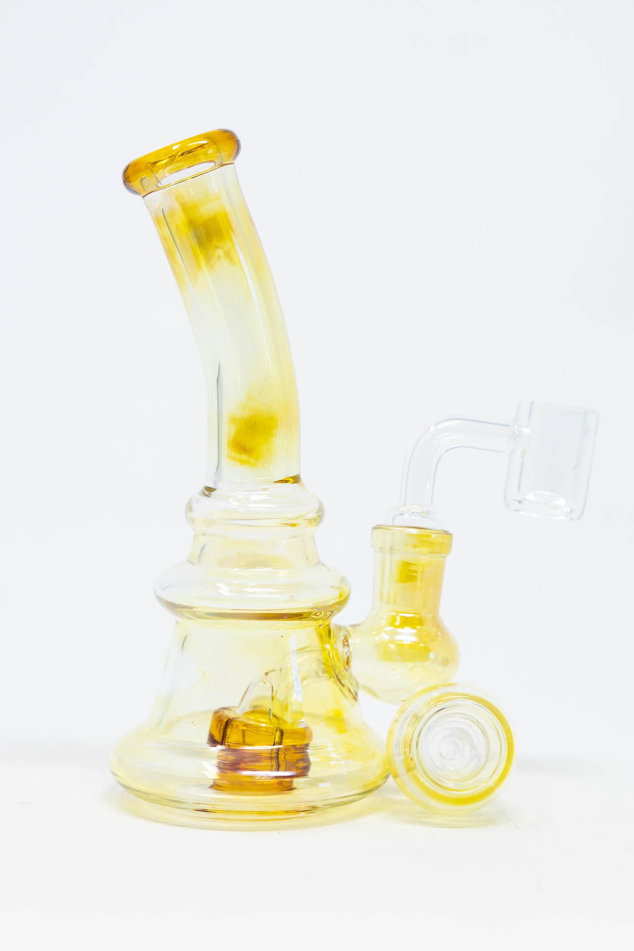 5" Fumed Shower Bend Dab Rig