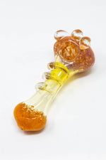 5" Orange Bear Claw Hand Pipe w/ Carb Hole