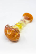5" Orange Bear Claw Hand Pipe w/ Carb Hole