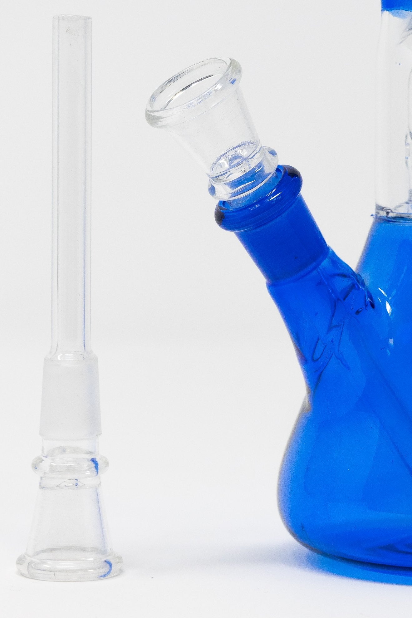 Medium Blue 8" Blue Beaker Base Bong w/ Ice Catcher and Percolator StonedGenie.com Bong