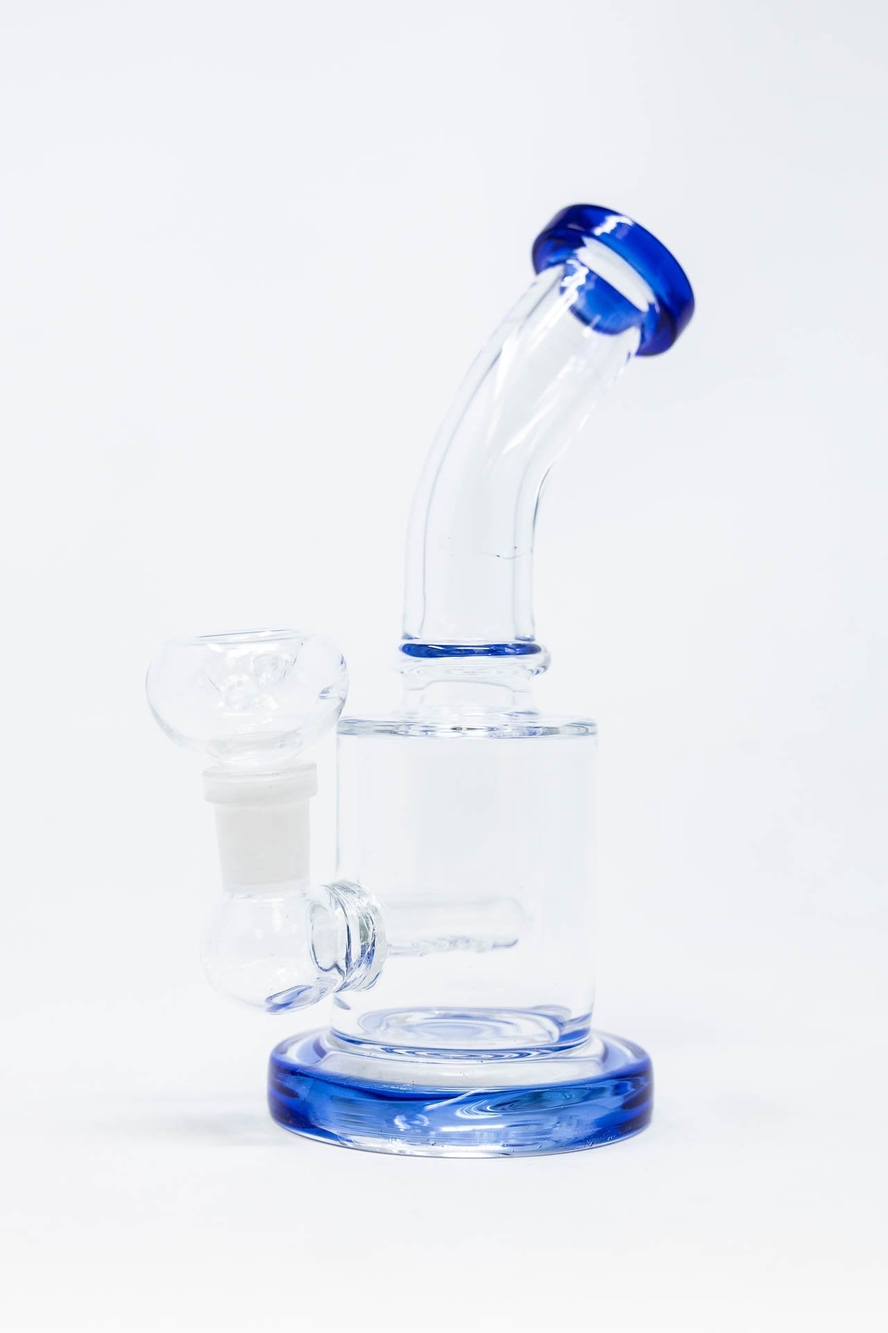 6" Flat Base Shower Bend Dab Rig StonedGenie.com