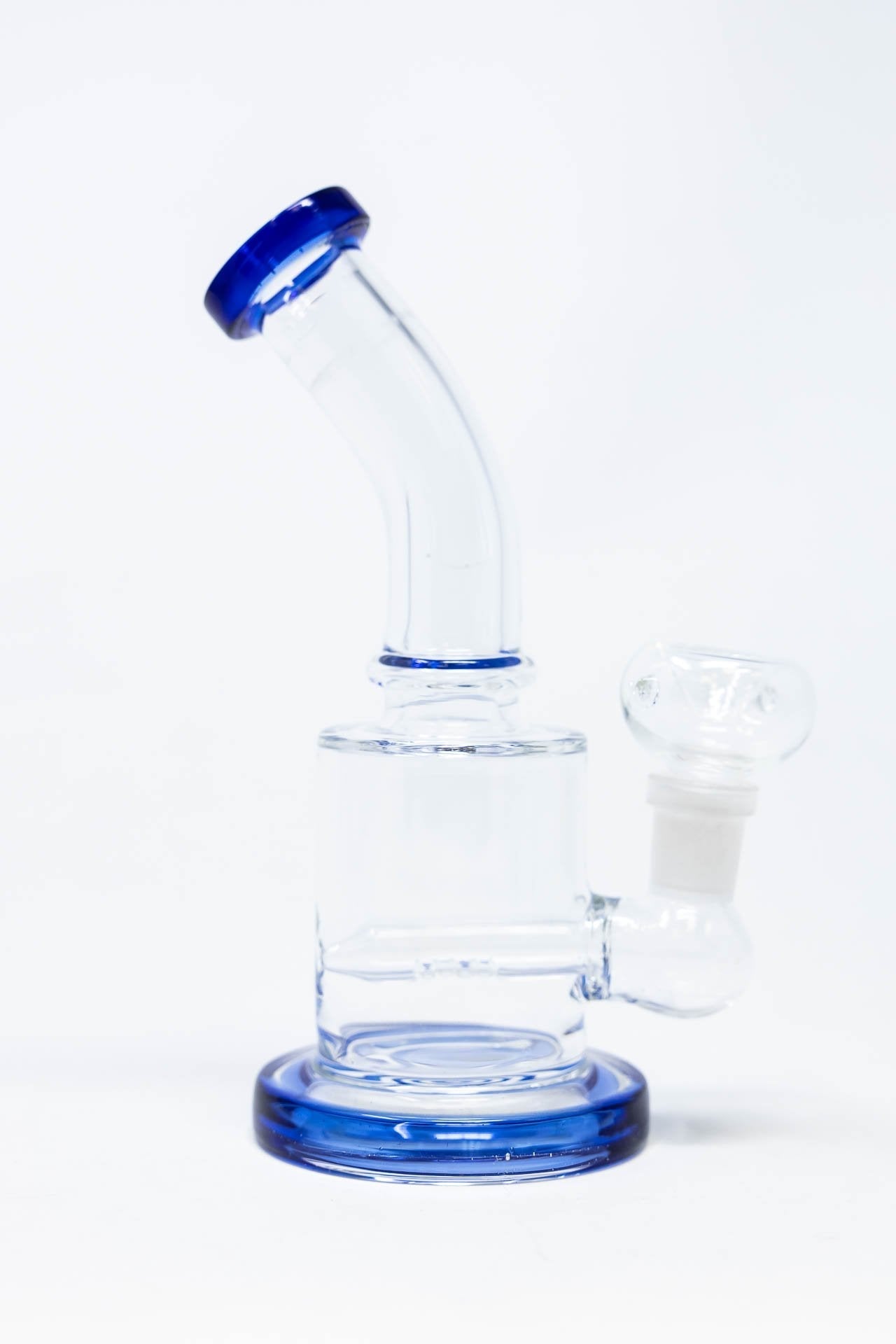 6" Flat Base Shower Bend Dab Rig StonedGenie.com