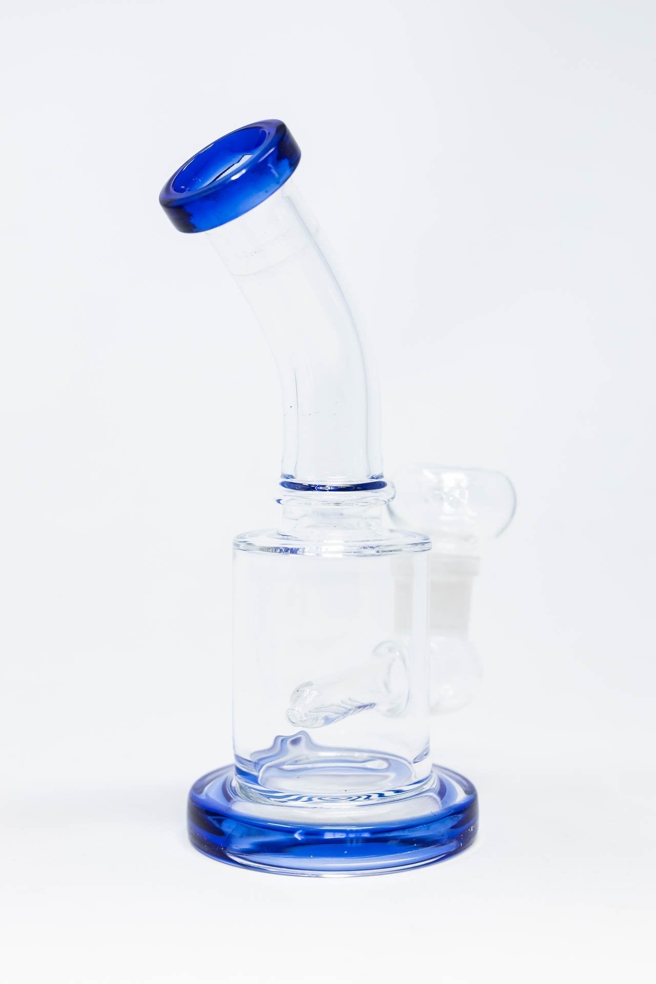 6" Flat Base Shower Bend Dab Rig StonedGenie.com